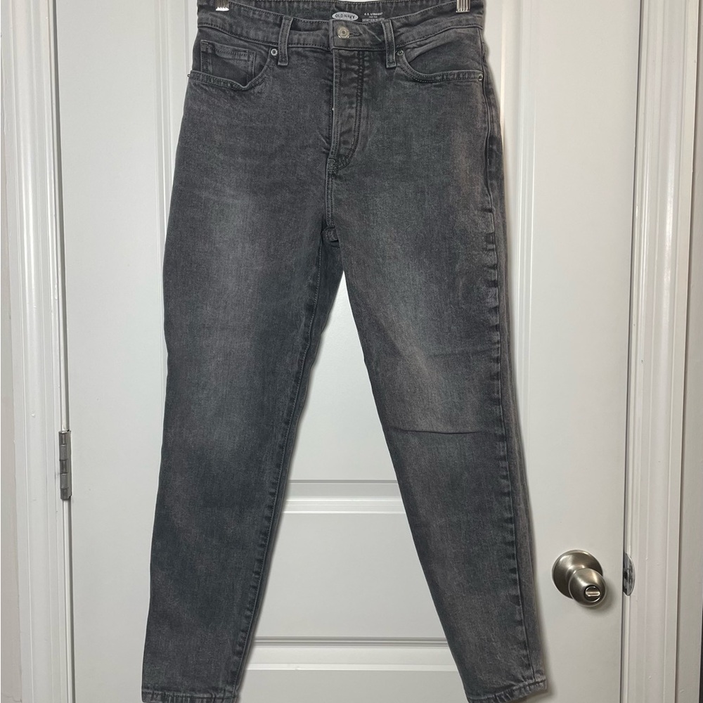 Old Navy Gray O.G. Straight High-Rise Jeans